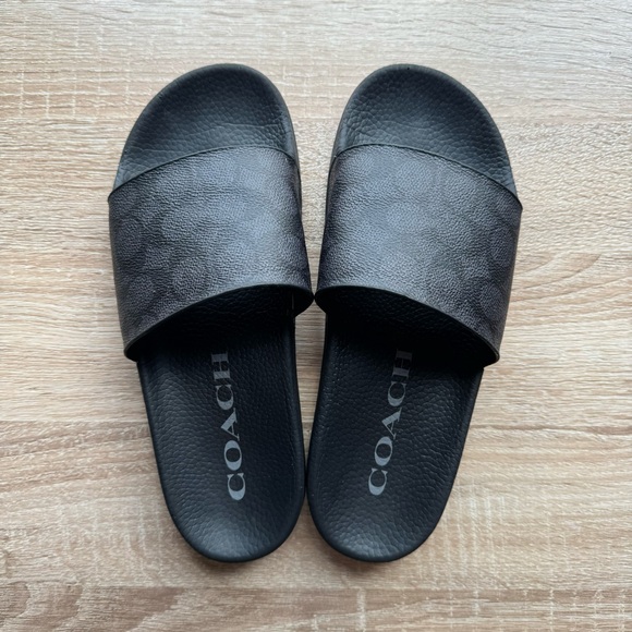 Women’s Coach Udele Sport Slide in Charcoal Black - Size 8 - Picture 4 of 8